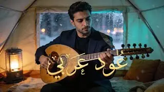 نغمات العود الدافئة مع صوت المطر الغزير لليالي الشتاء