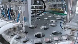 Automatic Rotary 4 Heads Filling Aluminum Sealing Machine for Juice Oil Tomato Sauce Liquid Milk etc