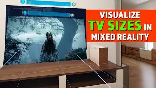 TV Size Comparison Visualization using Meta Quest