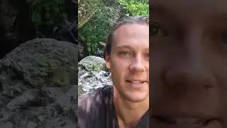 Drinking fresh Mountain water in Romania