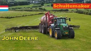 Gülle nach dem 3. Schnitt | John Deere 6215R // Schuitemaker Robusta 180 | Luxemburg 2024