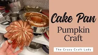 Copper Cake Pan Pumpkin Craft - Bundt Pan Craft with NO PAINTING required!