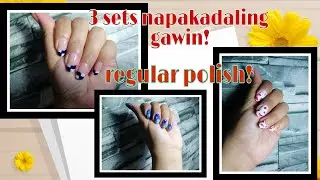 DIY blue starynight, pink cow, blue&white tile french | Nail it