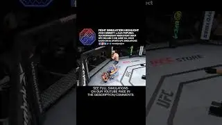 UFC on ABC 5 Emmett vs Topuria Featherweight Fight Simulation Highlight 🇺🇸🇬🇪👊🎮 #shorts