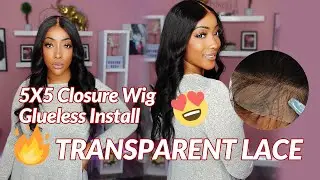 😍100% Glueless Install | 5x5 Closure Wig | Jessie's Selection Review