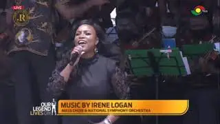 Irene Logan performs at Rawlings&rsquo; burial service