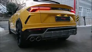 Lamborghini Urus Luxury SUV Idle Sound Check w/ Fi EXHAUST CatBack X Howl Motors