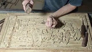 Hundreds of wooden details are packed into a small frame