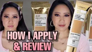 L'OREAL AGE PERFECT RADIANT SERUM FOUNDATION REVIEW - L'OREAL RADIANT SERUM FOUNDATION SPF 50 REVIEW