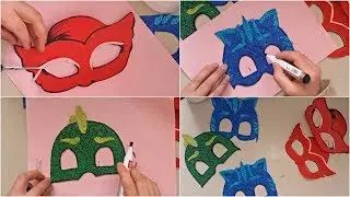 DIY PJ Masks Costumes (Masks) - Crafts for Kids - Activity With Paper
