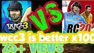 Real Cricket 20 vs WCC3// wcc better than rc20 // dont install RC 20 my thoughts...
