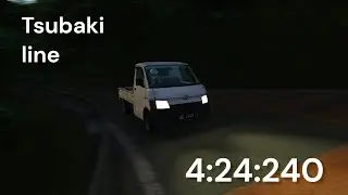 Beating the tsubaki line world record with a kei truck !? - assetto corsa