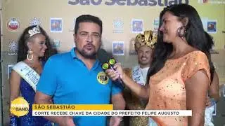 Manh&atilde; na Band - Corte recebe a chave da cidade