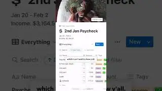 Bi-weekly paycheck routine