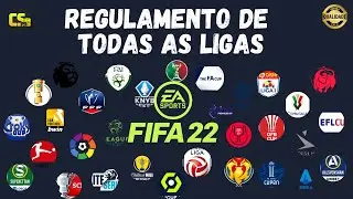 FIFA 22 - O REGULAMENTO DE TODAS AS LIGAS PRO MODO CARREIRA