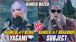 TEKKEN 8 ▰ YAGAMI (#1 Ranked Reina) vs SUBJECT (#7 Ranked Dragunov) ▰ T8 RANKED GAMEPLAY