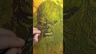 Swamp Thing Painting Process 🎨 #patreonartist #dccomics #art