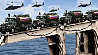 August 28th! A Ukrainian missile blew up a Russian oil supply truck in the middle of a pontoon bridg