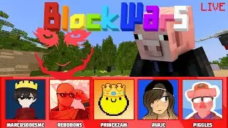 BLOCK WARS 13 TEAM JOKER ft. Reddoons, PrinceZam, AvaJC and MarcusDoesMC (PIGGLES POV)