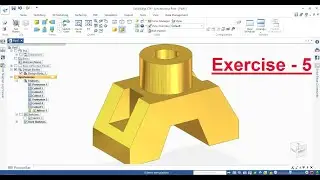 SolidEdge Tutorial || Exercise - 5 Learn For Beginner