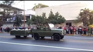 Parte caravana con las  cenizas de Fidel Castro rumbo a Santiago de Cuba