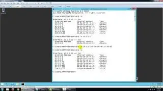 ARP :  Display IP and MAC address
