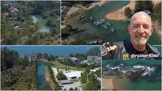 02.2024 Kukolo Beach Club La Vela Khao Lak Fährhafen BangNiang River von oben