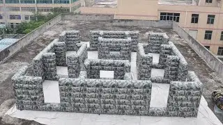 Paintball,laser tag, archery tag and nerf games inflatable arena (2-1)