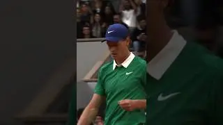 Jannik's cold blood against Djoko 🥶 #tennis #rolandgarros #sinner #djokovic