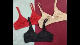 Flower Cotton Non Padded Bra