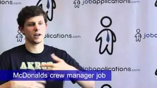 McDonalds Interview - Crew Manager
