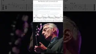 Pat Martino style, altered chord turnaround in G