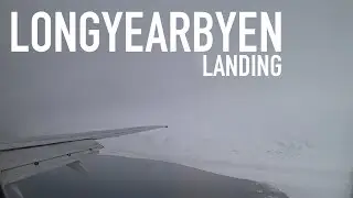 🛬Boeing 737-800 landing at northernmost civil airport Longyearbyen on Svalbard by SAS