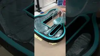 Resin Pour + 3D Printed Guitar 😍 #resin #3dprinted #guitar