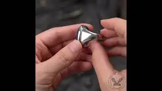 BLUE OPAL STAINLESS STEEL GEMSTONE RING #ring #shortvideo
