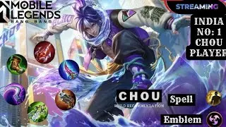 DIAMOND💎 GIVEAWAY 3K SPECIAL | Best India no. 1 Chou player| | mythical immortal in 1 day