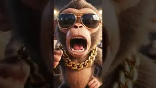 Monkey With Sunglasses Rules the Stage!
