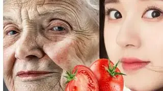How to remove wrinkles on face naturally with tomato homeremedy/tightens & younger skin in 1 day