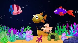 Dreamy Ocean Aquarium Fish🐟 Lullaby Soft Baby Sleep Music🎶 with Peaceful Blue Visuals