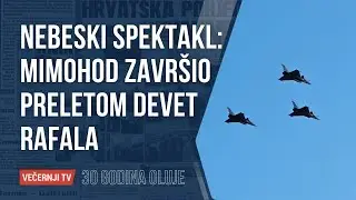 Nebeski spektakl: Mimohod zavr&scaron;en preletom devet Rafala