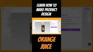 How to make Orange Juice Product Label Design in Illustrator