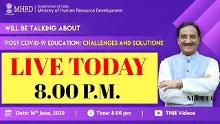 HRD Ministry LIVE || NEET UG 2020|| SHARE WITH EVERYONE|| FACEBOOK|| TWITTER