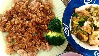 53-1 蛋炒饭、糖醋里脊饼납작탕수육，葱烧豆腐，拍黄瓜 #cooking #food #recipe