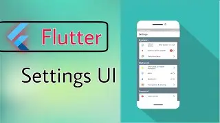 Settings UI(Flutter 1)Card UI, MI Settings design