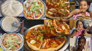 ఇంట్లోనే Pizza 🍕 నీ  ఓవెన్ లేకుండా... ఈస్ట్ లేకుండా... సులభంగా తయారు చేసుకోండి 😋 || Homemade #Pizza