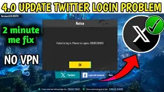 BGMI XTWITTER LOGIN PROBLEM ISO | BGMI LOGIN PROBLEM | ITOP WEB LOGIN BGMI TWITTER LOADING PROBLEM