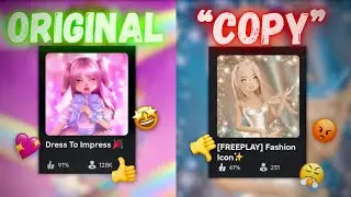 Is this DRESS TO IMPRESS &ldquo;COPY&rdquo; OVERHATED? (Fashion Icon) || Roblox drama/rant 2025