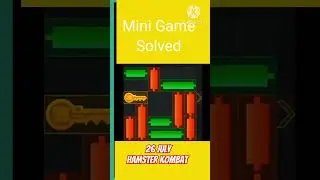 26 July Mini Puzzle Solved | Hamster Kombat Mini Game | How to Play & Solve the Puzzle