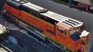 EMDX SD70ACe-T4 Demonstrator Northtown Yard