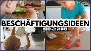 Kleinkind beschäftigen OHNE Spielzeug??? || 2 Jahre alt || Montessori Übungen des täglichen Lebens